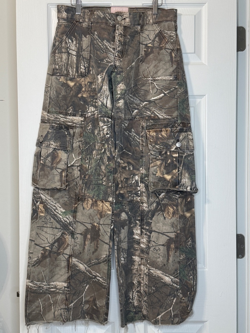 Revice Denim camo wide leg jeans